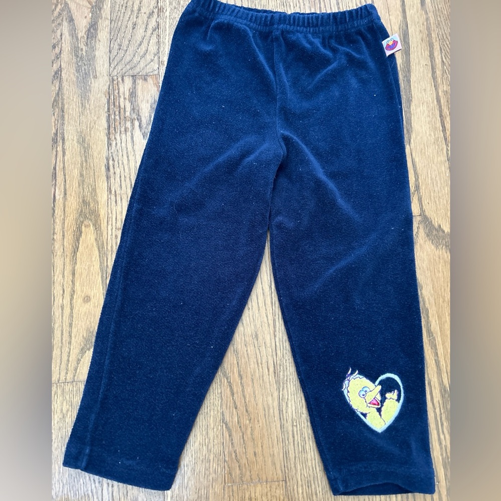 Sesame Street big bird Vtg vintage toddler pants y2k